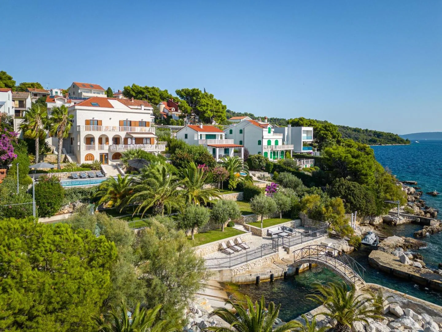 Villa Trogir Private Beach — Detail